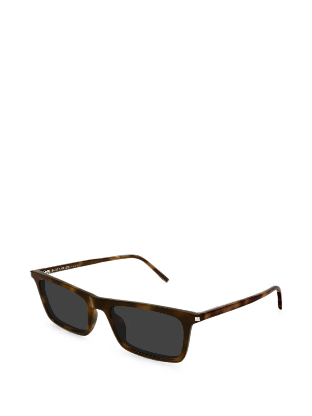 Saint Laurent Eyewear Betty Thin zonnebril met rechthoekig montuur Bruin