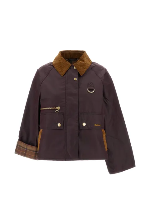 Barbour Cottingham waxed corduroy-collar jacket