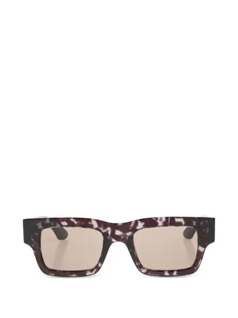 Alexander McQueen Eyewear tortoiseshell-effect rectangle-frame sunglasses