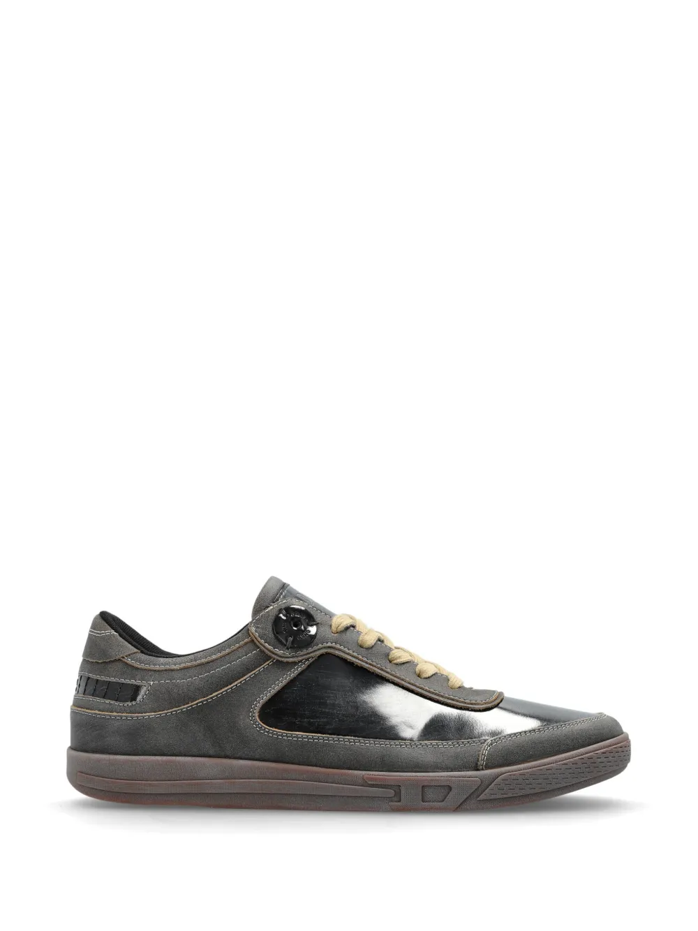 Diesel S-D-Coffee panelled leather sneakers - Nero