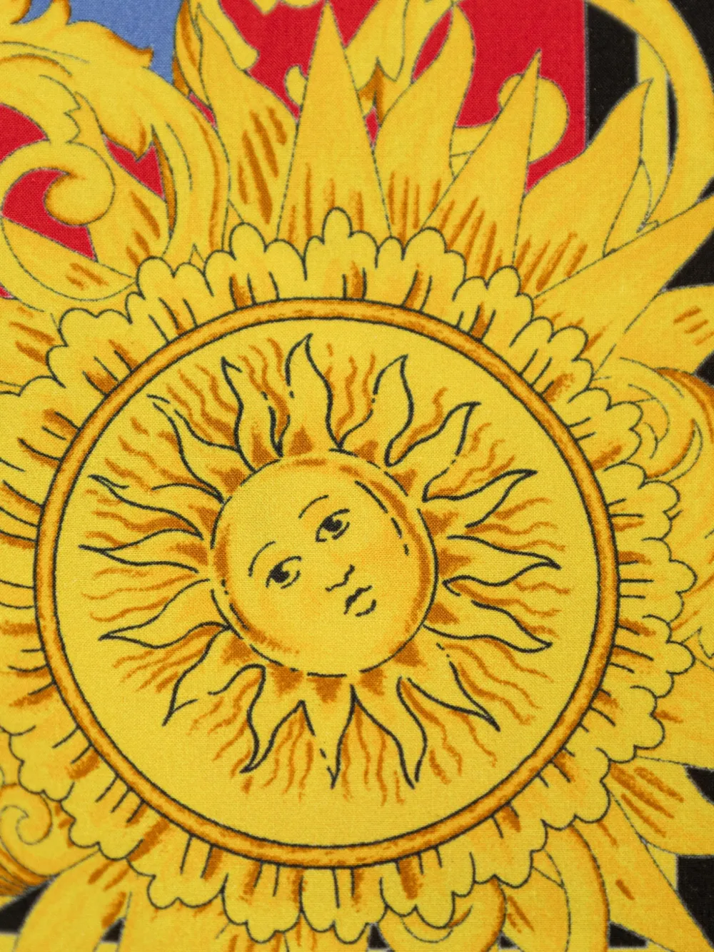 Versace Kids Sun Baby jurk met ruches en print Blauw