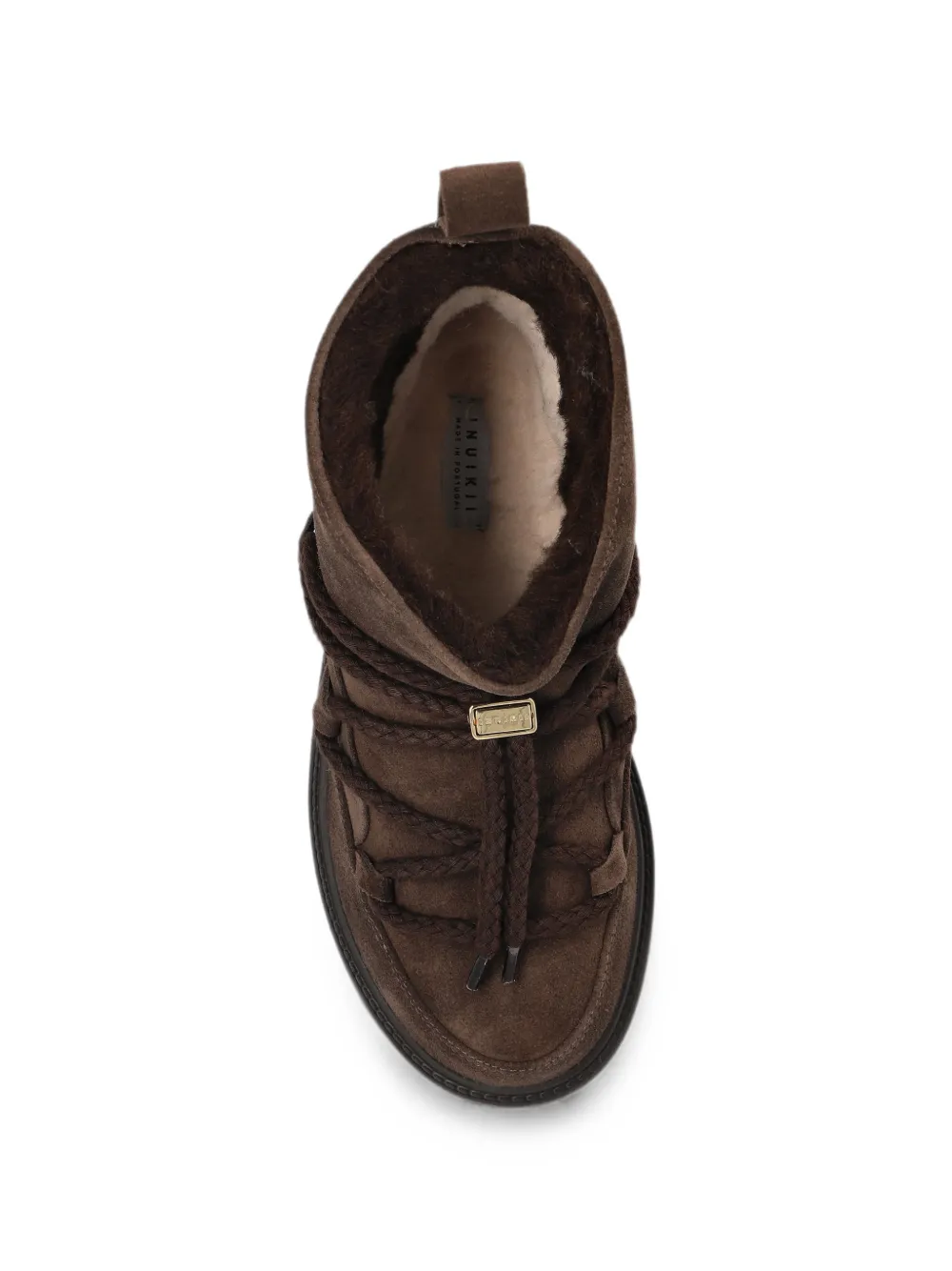 Inuikii Classic Low snowboots met plateauzool Bruin
