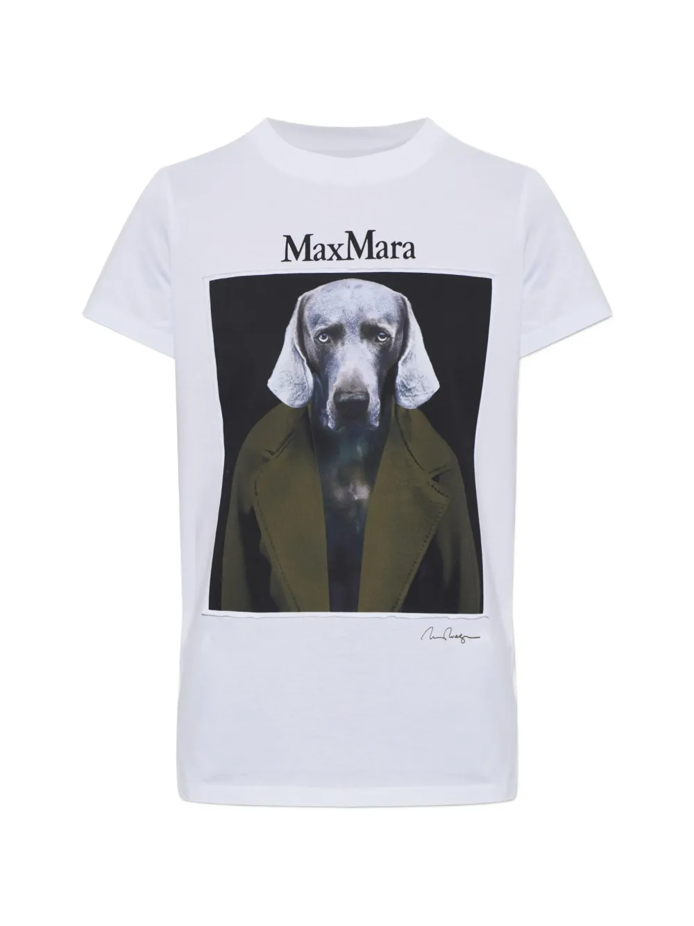 Max Mara Calca graphic-print T-shirt - Weiß