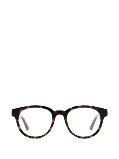 Gucci Eyewear tortoiseshell-effect round-frame glasses
