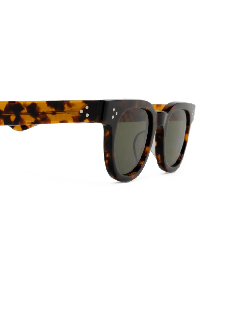 JULIUS TART OPTICAL FDR zonnebril met rond montuur Bruin