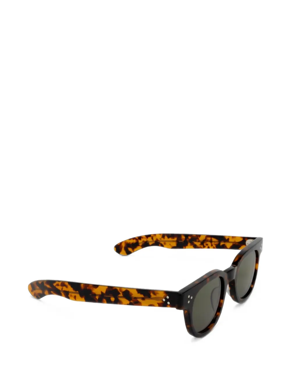 JULIUS TART OPTICAL FDR zonnebril met rond montuur Bruin