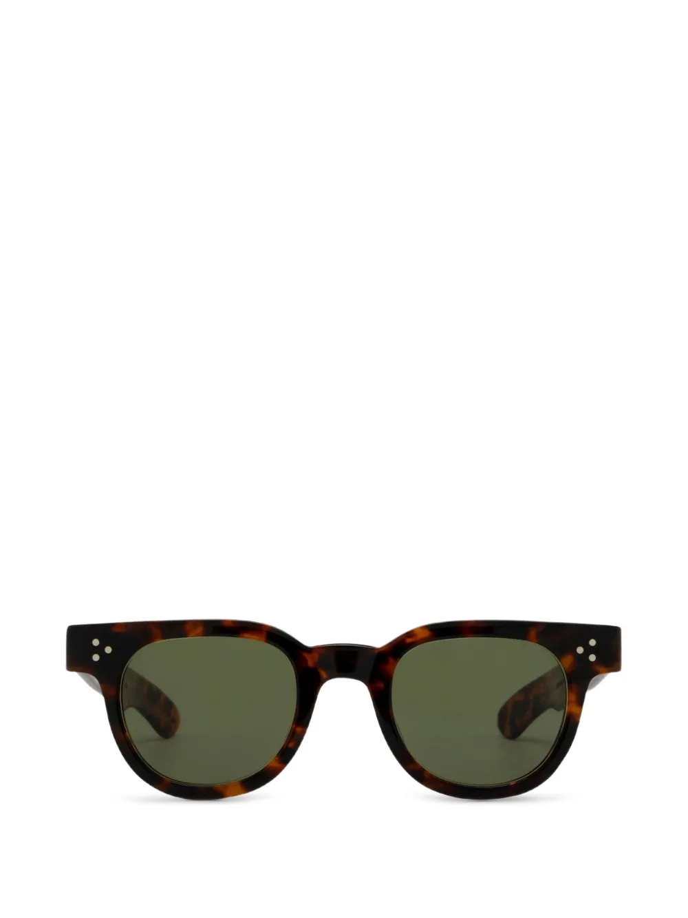 JULIUS TART OPTICAL FDR zonnebril met rond montuur Bruin