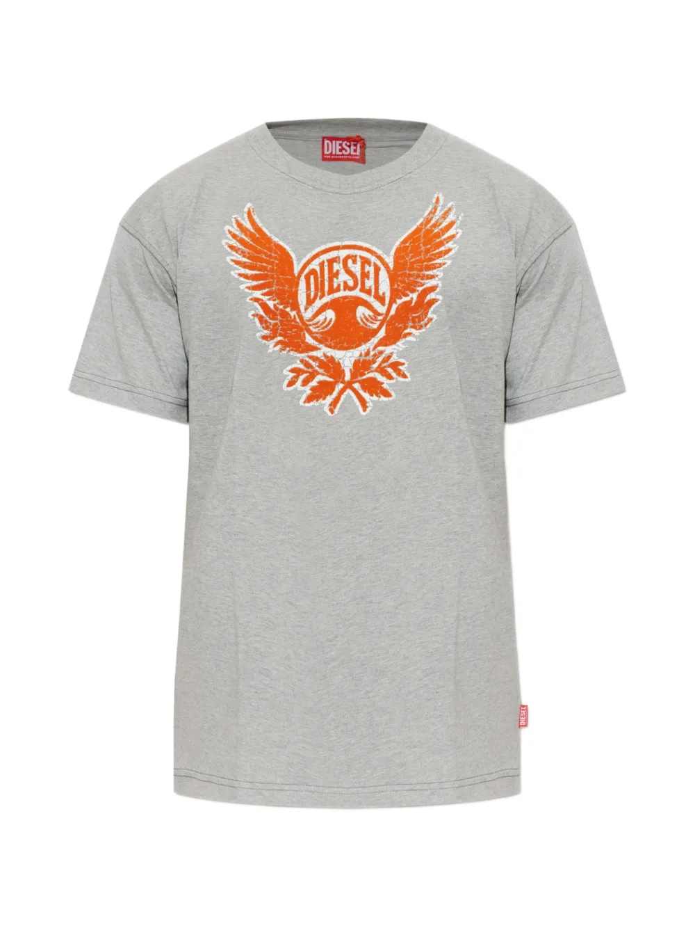 Diesel T-NORM-AA4 logo-print cotton T-shirt - Grigio