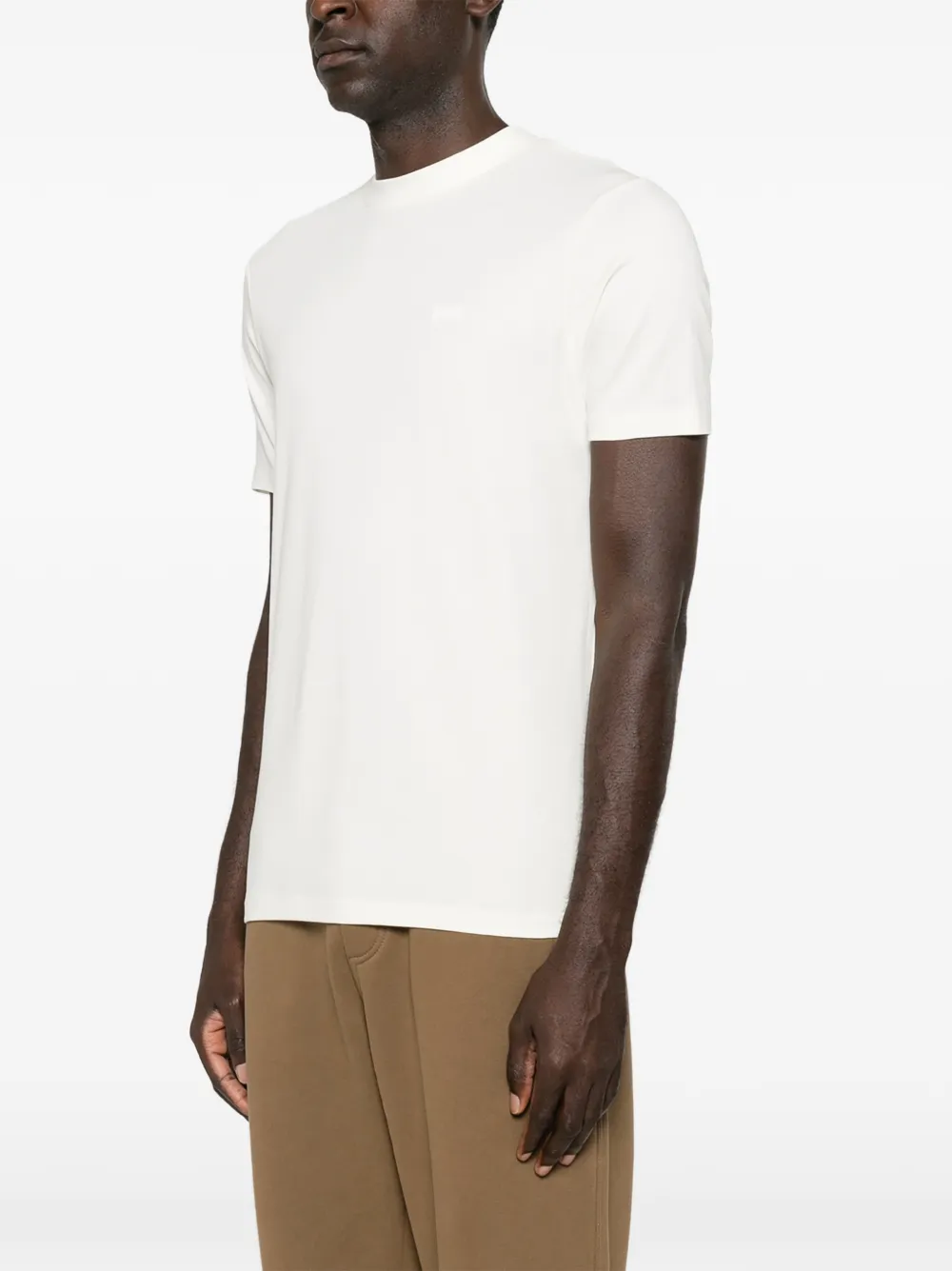 Karl Lagerfeld T-shirt met logoprint met ronde hals Beige