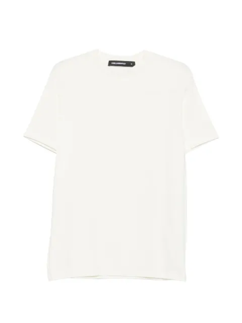 Karl Lagerfeld playera con cuello redondo y logo estampado