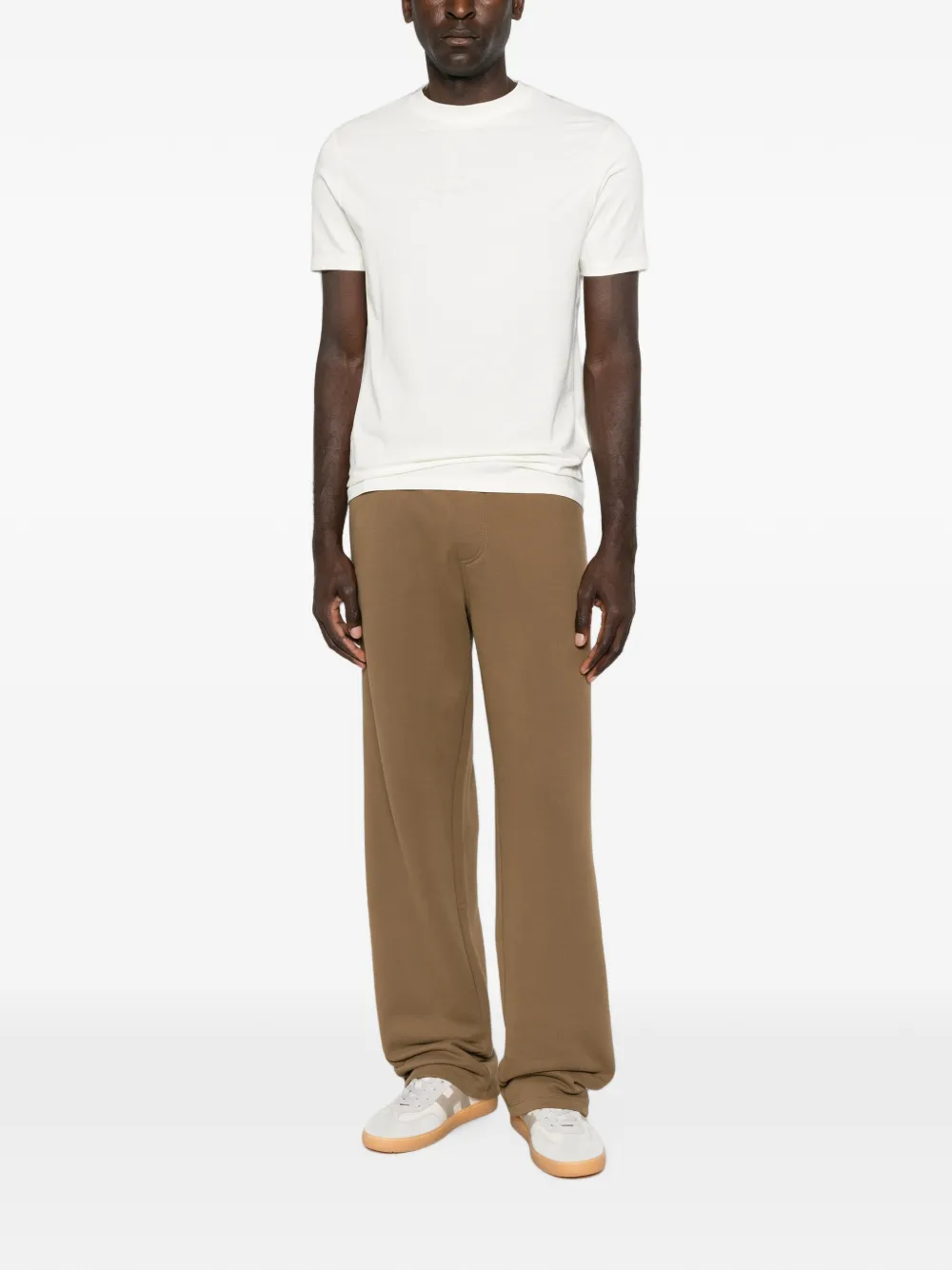Karl Lagerfeld T-shirt met geborduurd logo Beige