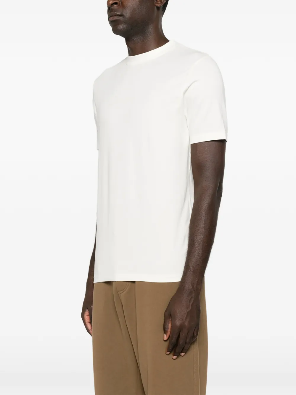 Karl Lagerfeld T-shirt met geborduurd logo Beige