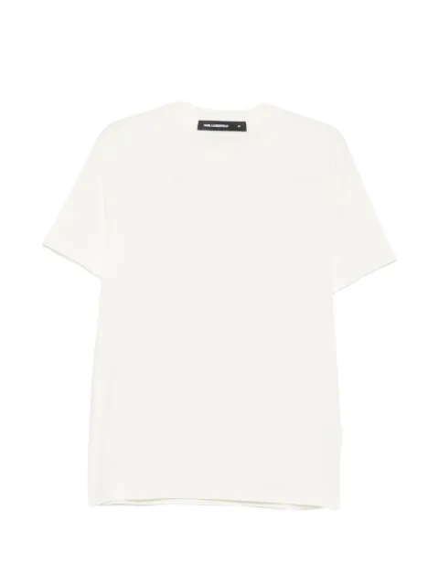 Karl Lagerfeld logo-embroidered crew-neck T-shirt