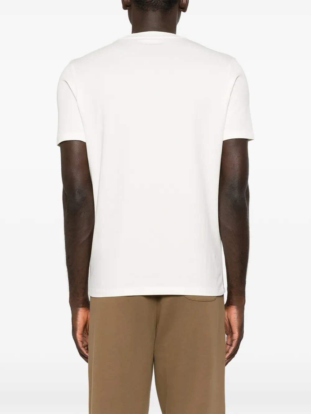 Karl Lagerfeld T-shirt met geborduurd logo Beige