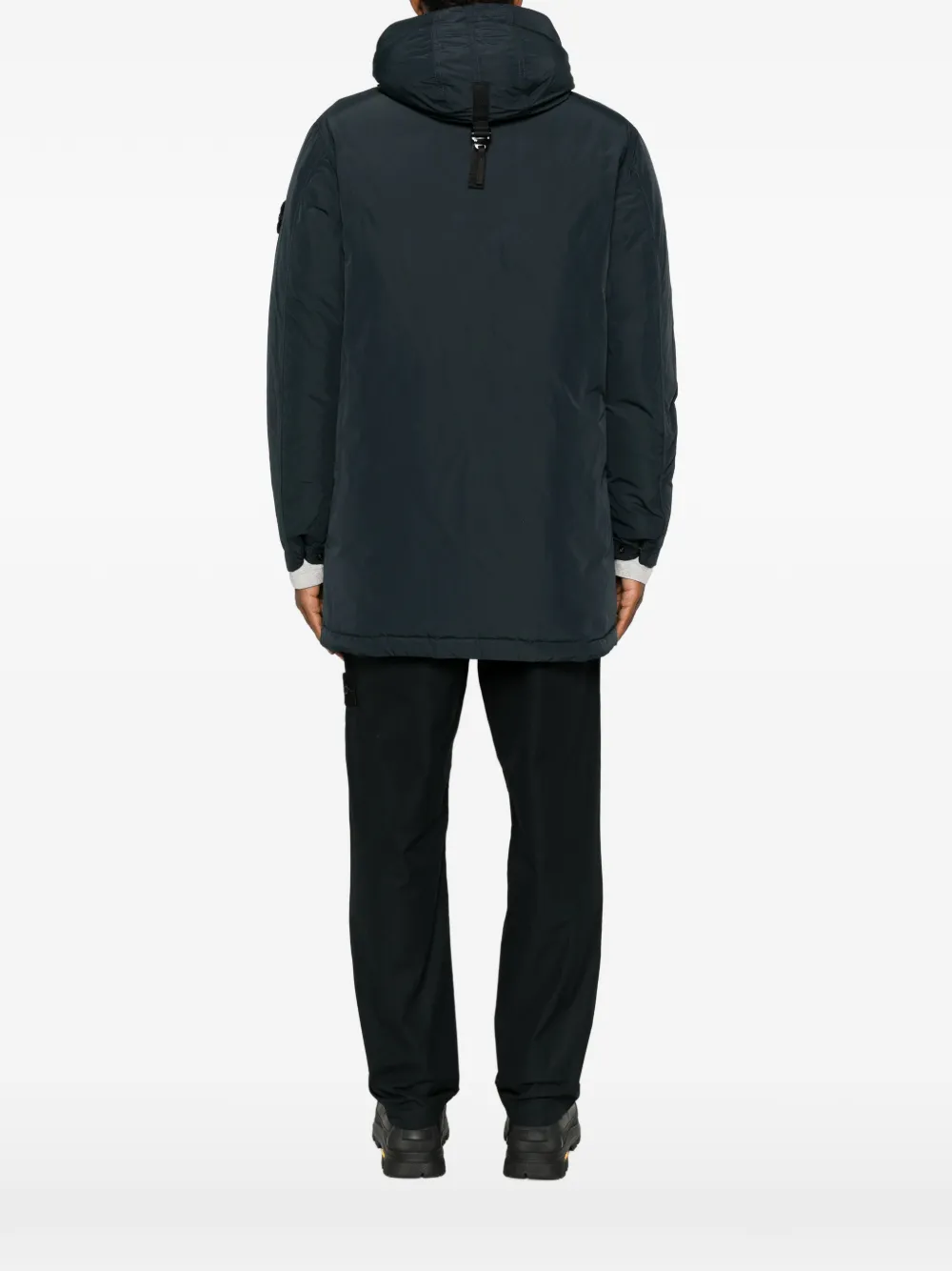 Stone Island Micro Reps jack met capuchon Blauw