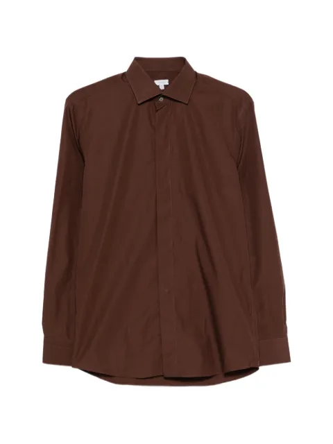 Caruso concealed-front shirt