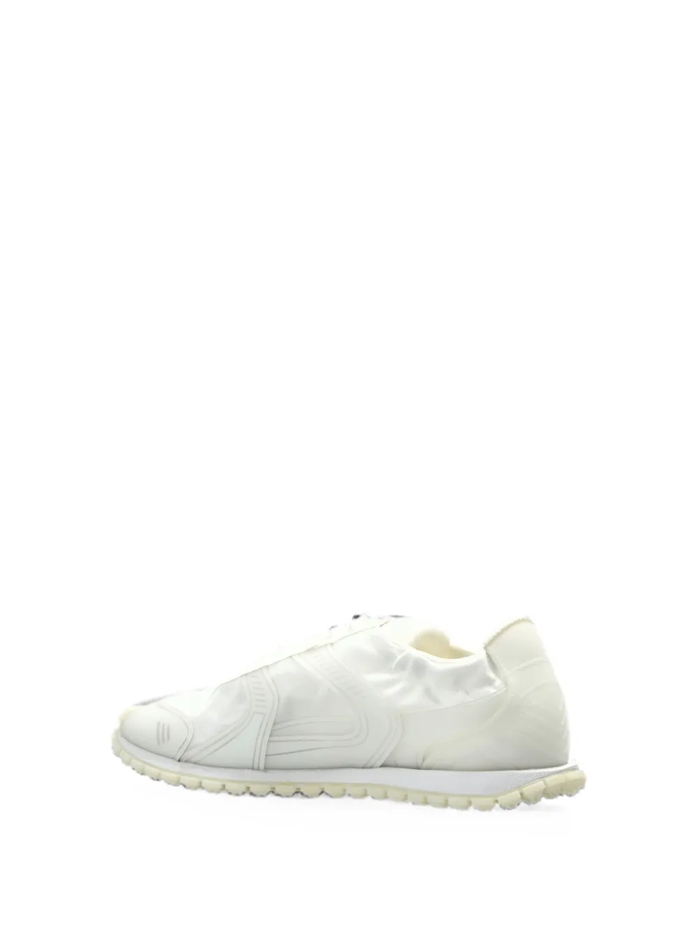 Emporio Armani Sneakers van ripstop en mesh met rubberen zool met textuur Wit
