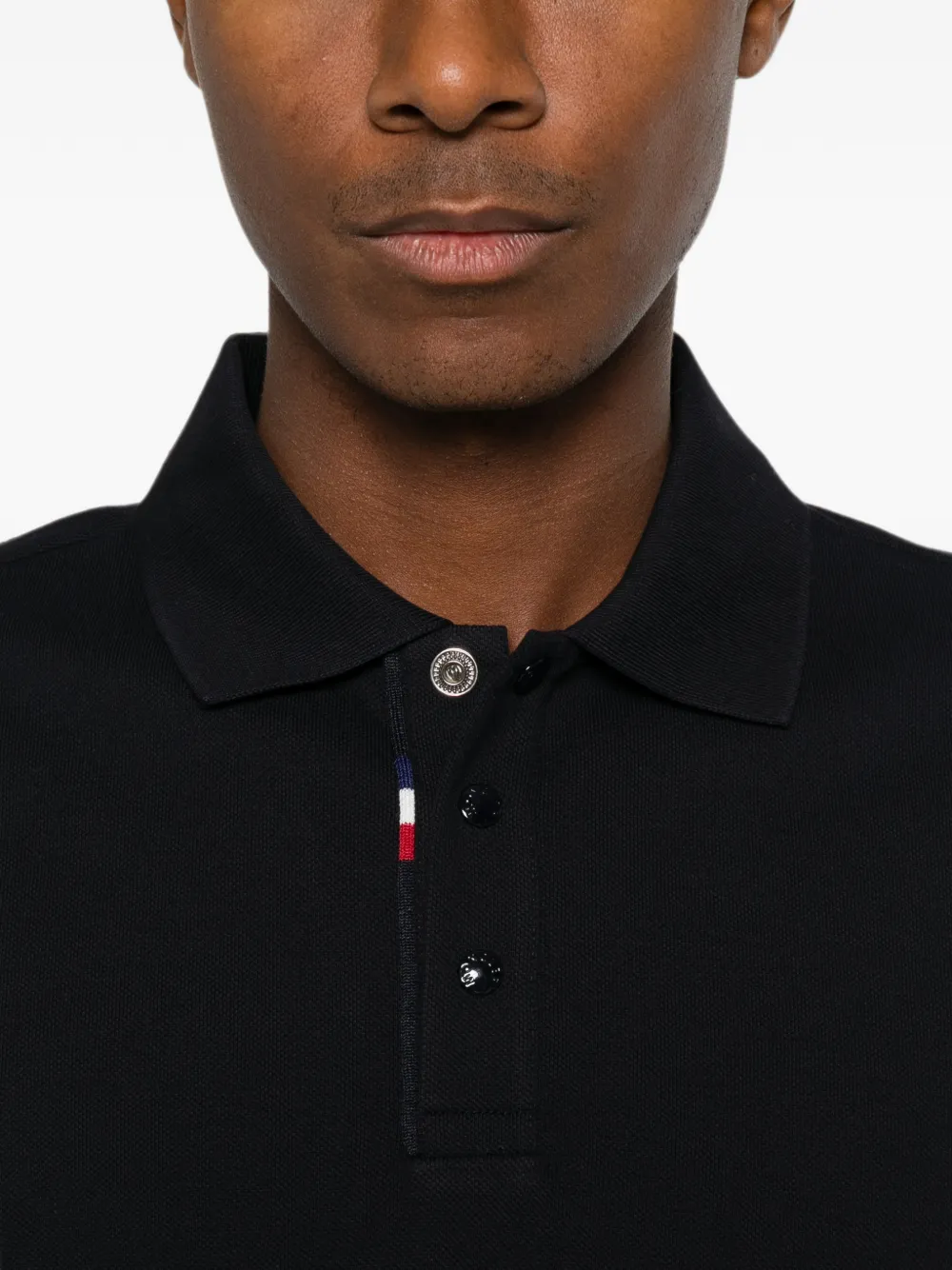 Moncler Poloshirt met logopatch Zwart