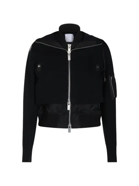 sacai veste à empiècements superposés