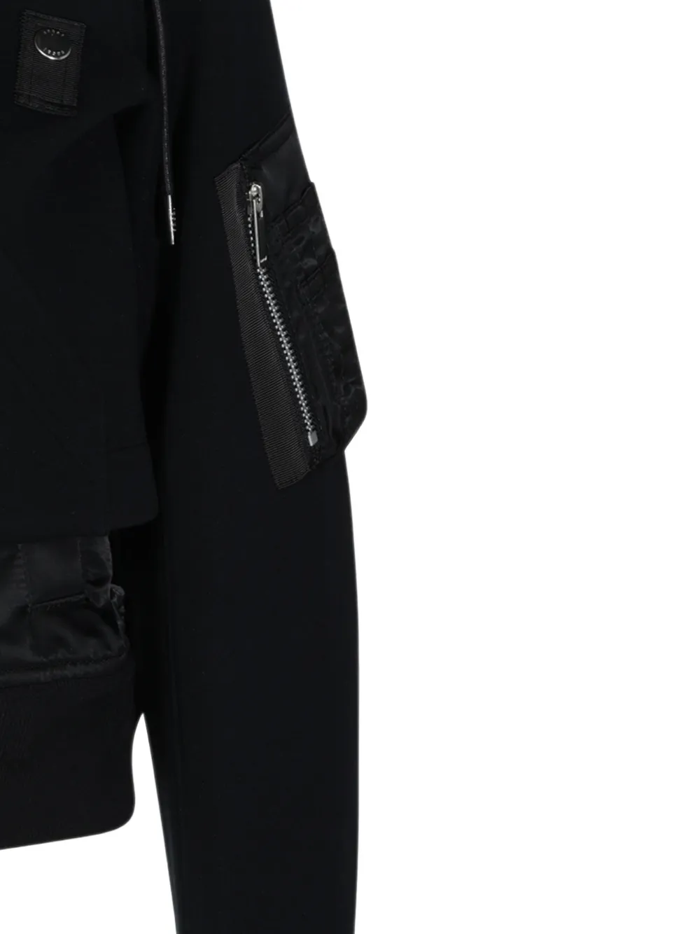 sacai Jack met capuchon Zwart