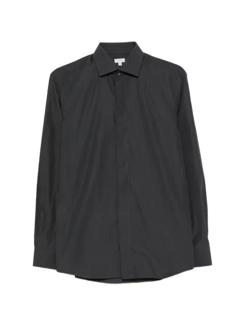 Caruso concealed-front shirt