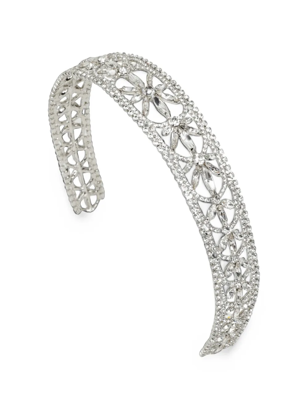 Jennifer Behr Cerchietto Epoch con cristalli - Argento