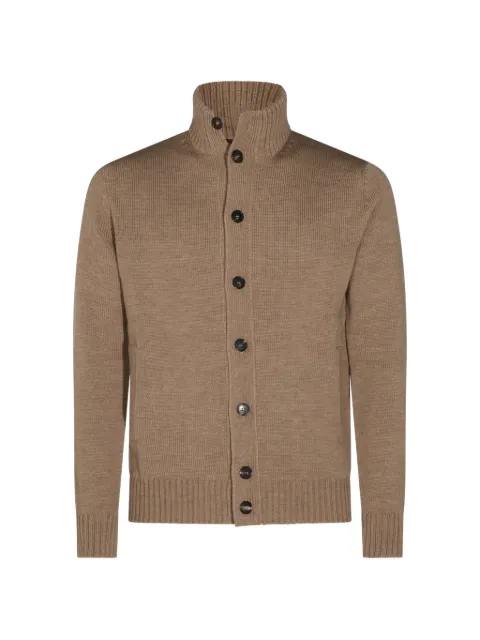 Zanone button-up ribbed-trim sweater