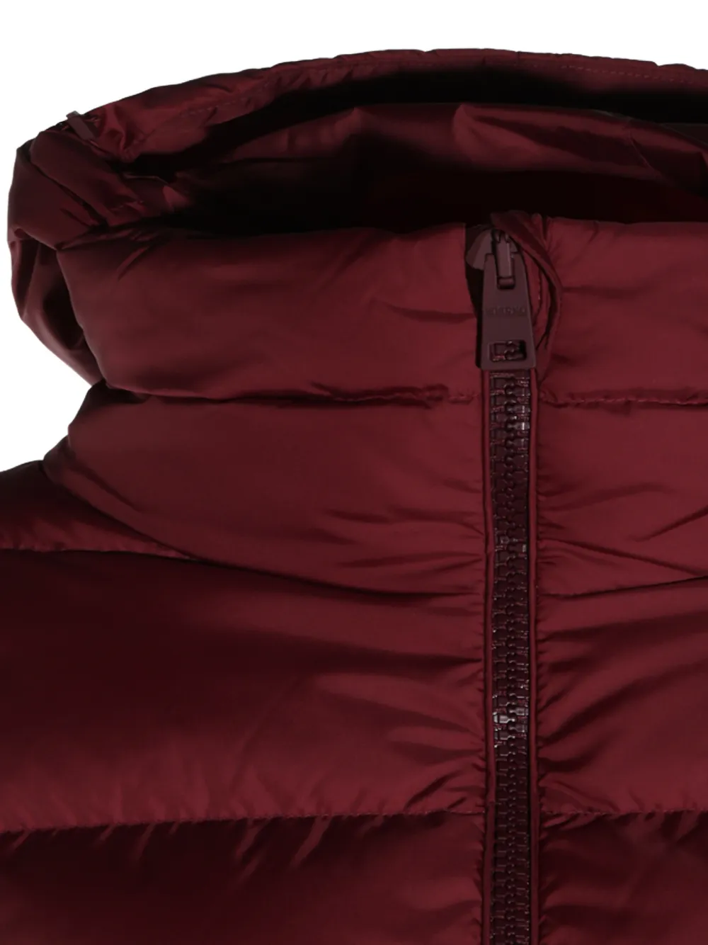 Herno Gewatteerd donsjack met capuchon Rood