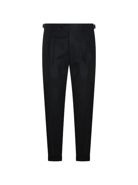 Berwich pressed-crease pleated trousers
