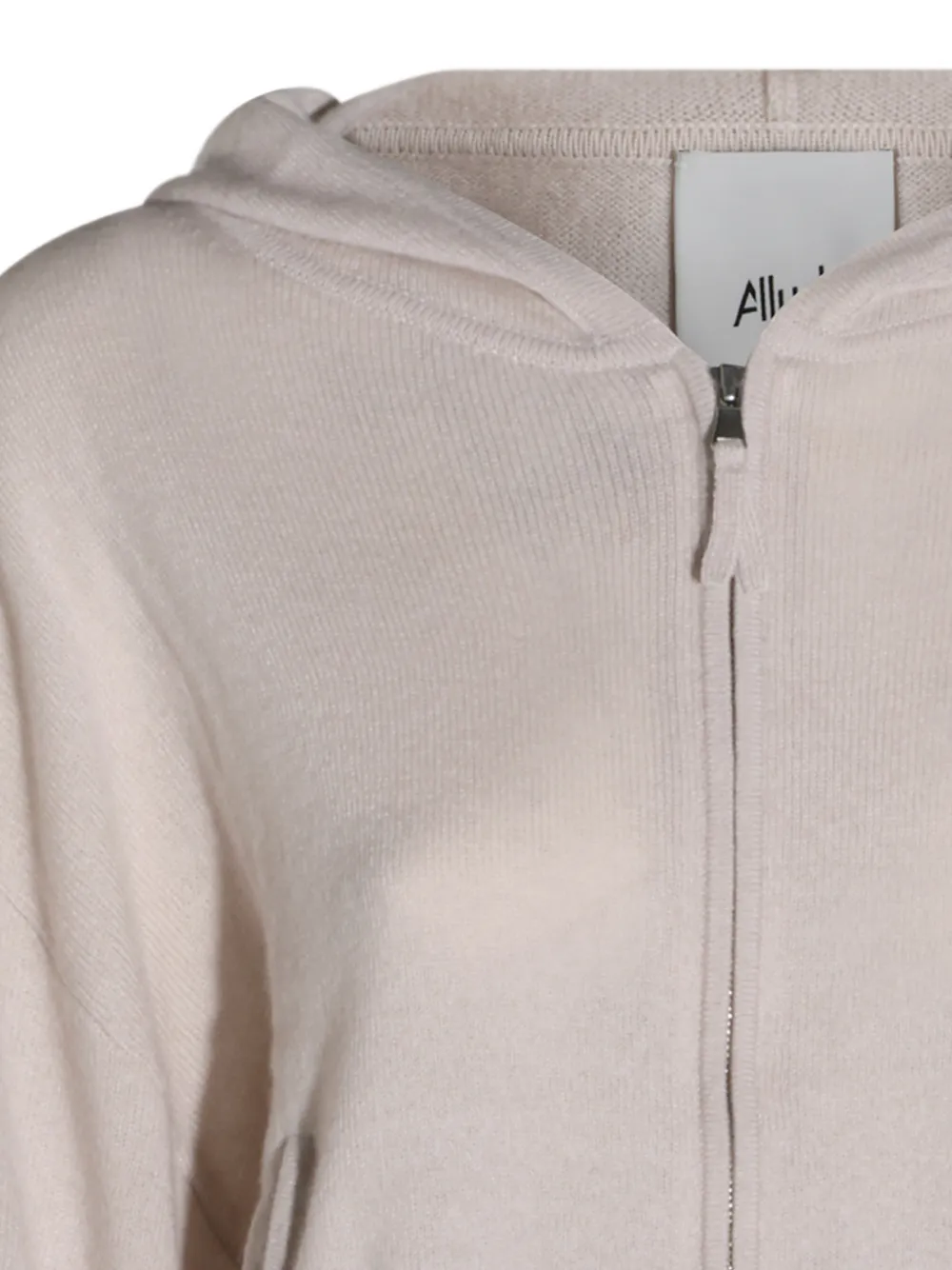 Allude Hoodie met rits Beige
