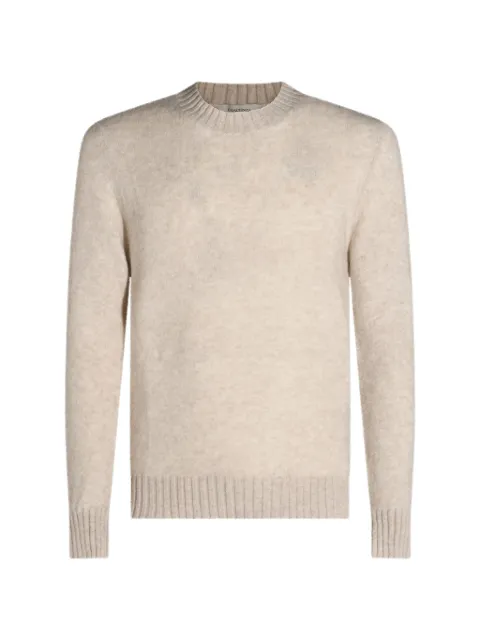 Piacenza Cashmere Maglione girocollo con effetto spazzolato