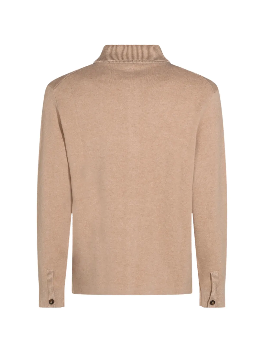 Canali Vest met gespreide kraag en borstzak Beige