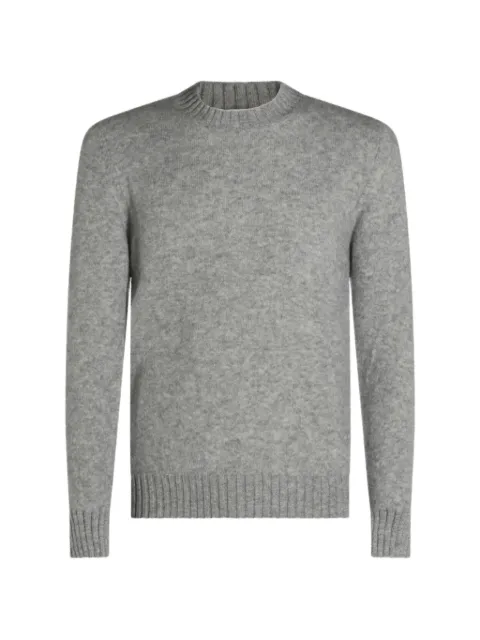 Piacenza Cashmere jersey con efecto de melange de manga larga