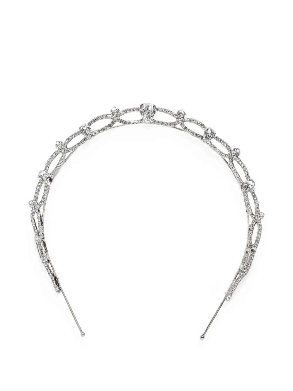 Jennifer Behr Charlene Tiara mit Kristallen - Silber