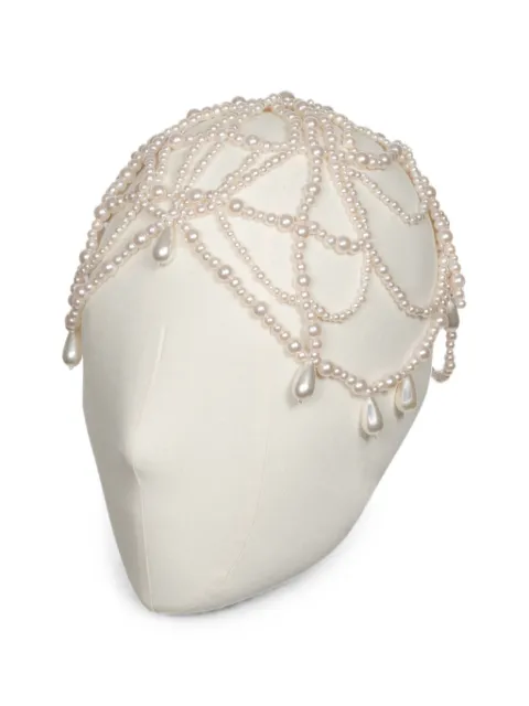 Jennifer Behr Jacinda faux-pearl headpiece