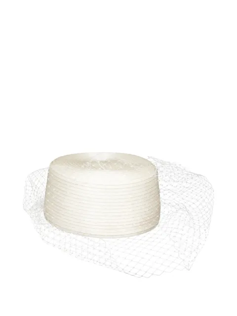 Jennifer Behr sombrero pillbox Suzanna con velo