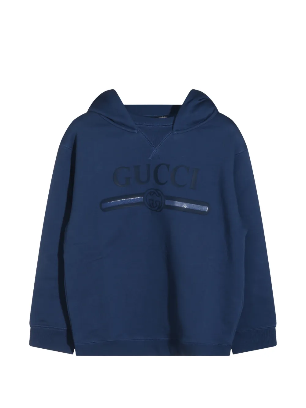 Gucci Kids logo-print hoodie - Blau