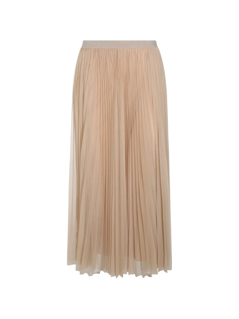 Fabiana Filippi pleated tulle midi skirt - Nude