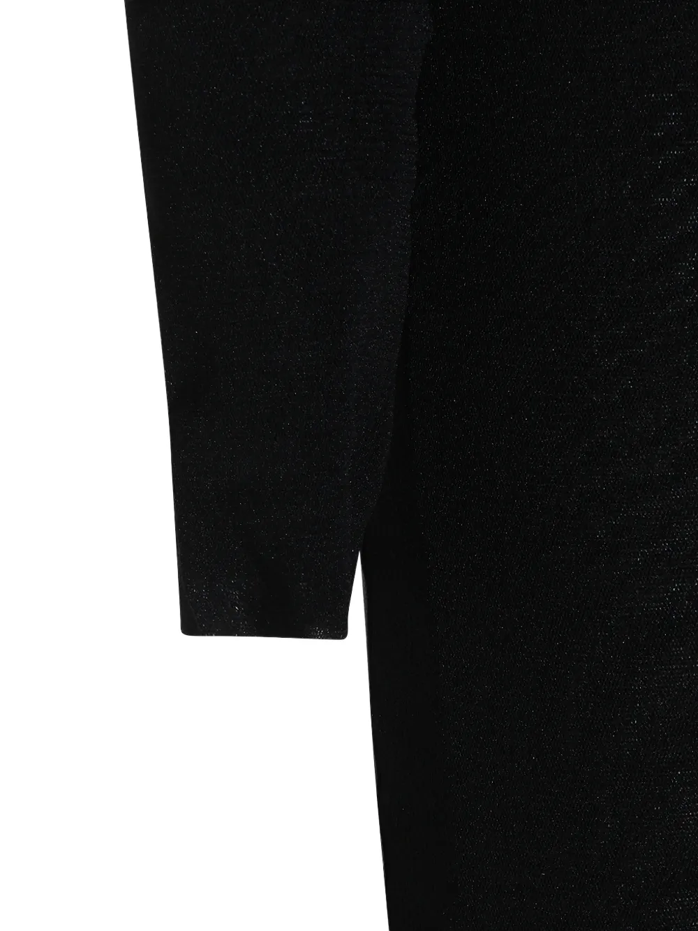 Jean Paul Gaultier logo-appliqué mesh maxi dress Zwart