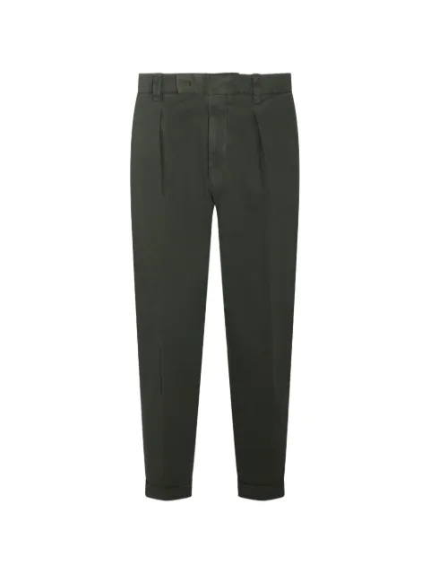 Berwich pleated turn-up trousers