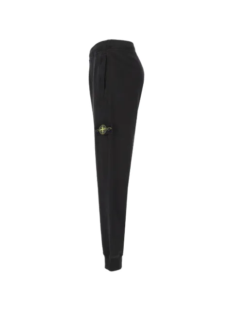 Stone Island Joggers de felpa de algodón orgánico cepillado 6200012 de ajuste regular con puños acanalados.