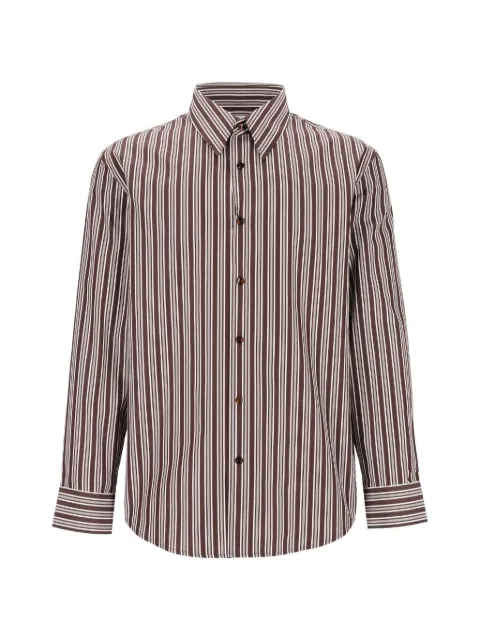 Saint Laurent shirt in striped cotton poplin