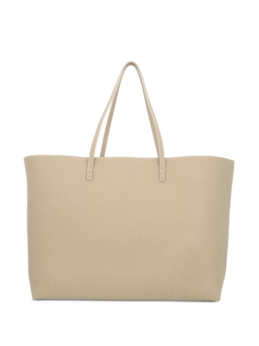 FENDI Roll grained leather tote bag - Toni neutri