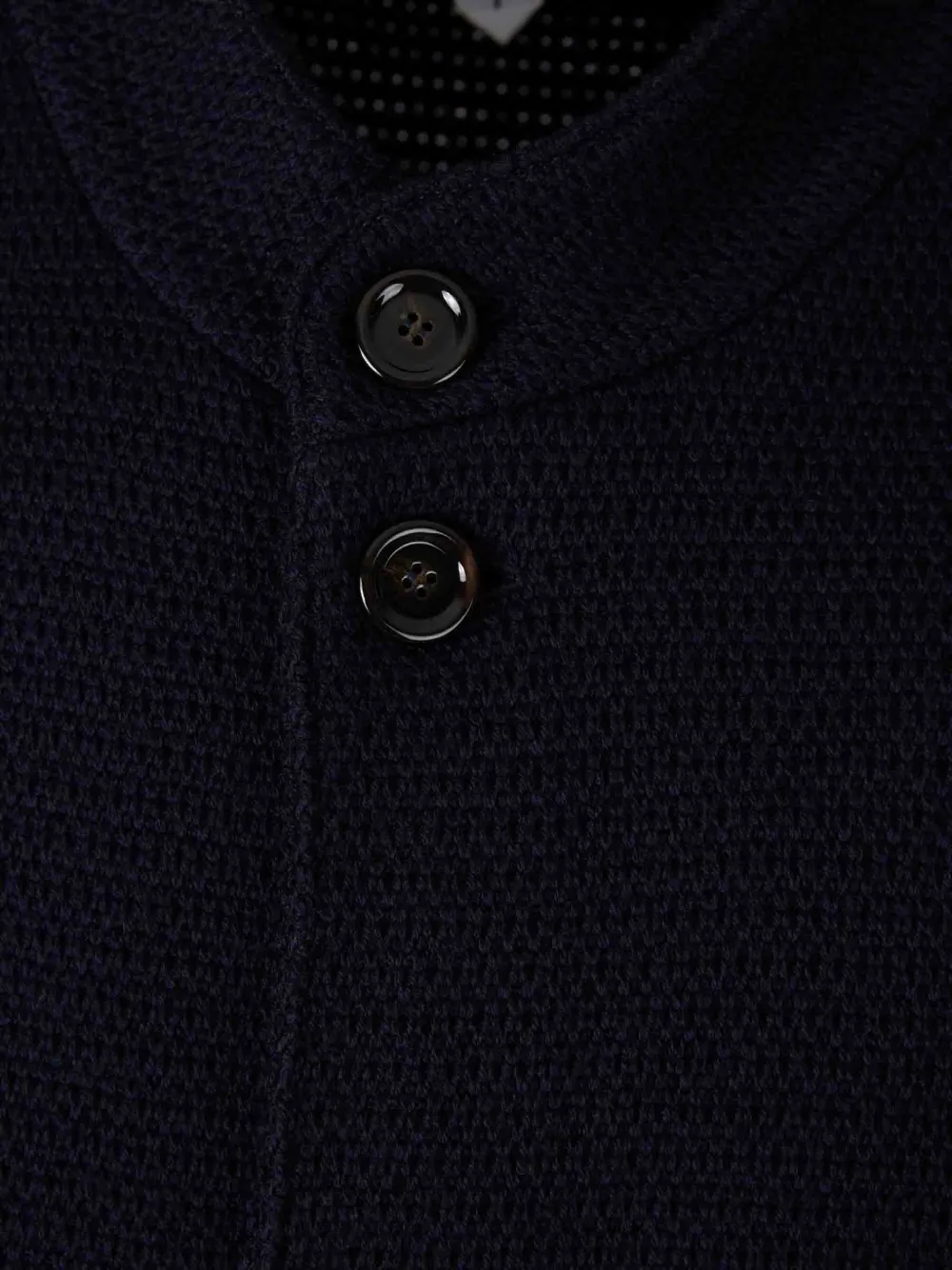 Lardini Geweven vest van scheerwol Blauw