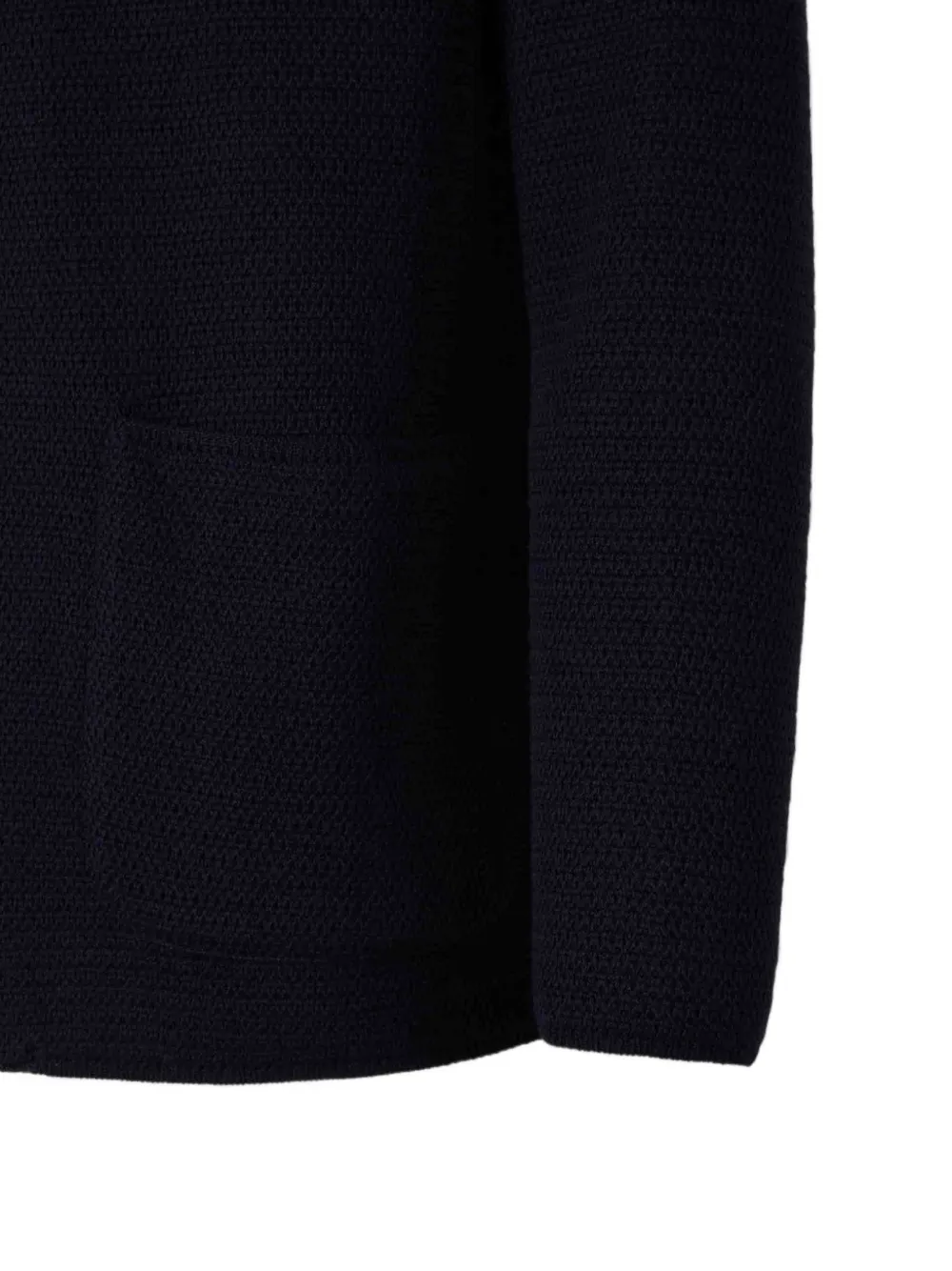 Lardini Geweven vest van scheerwol Blauw