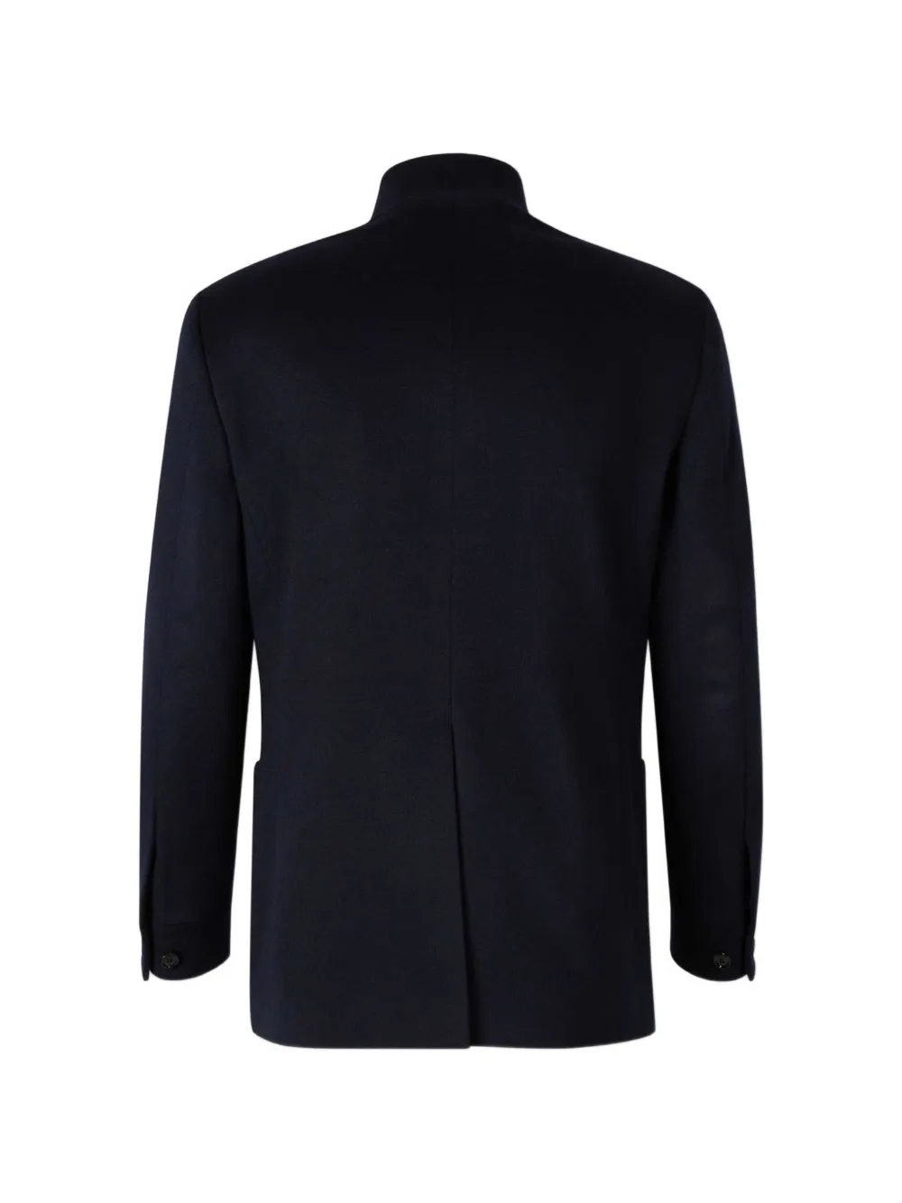 Lardini mandarin-collar cashmere jacket Blauw