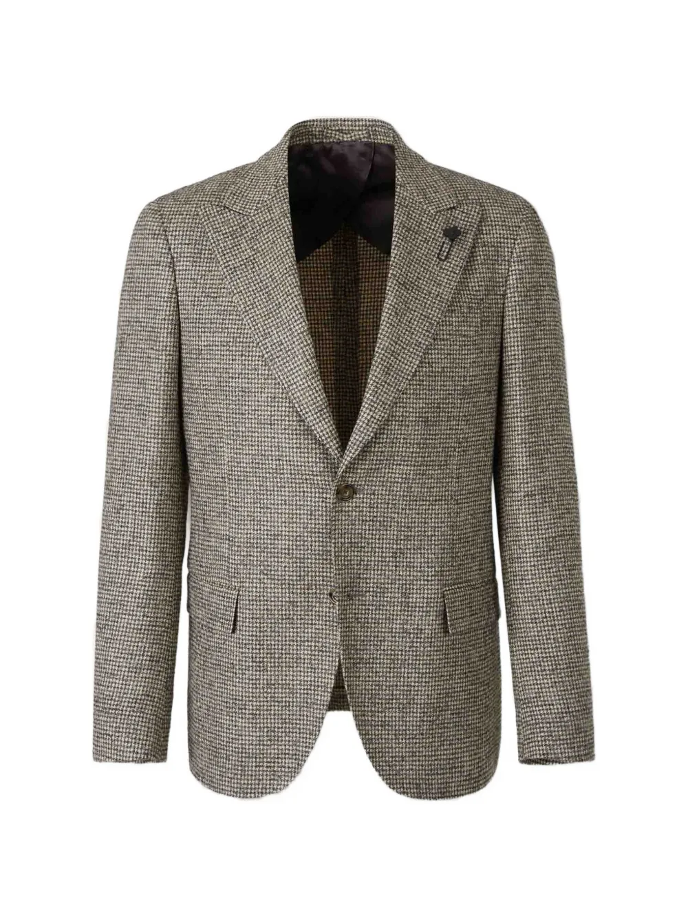 Lardini houndstooth single-breasted blazer | Neutrals | Image 1