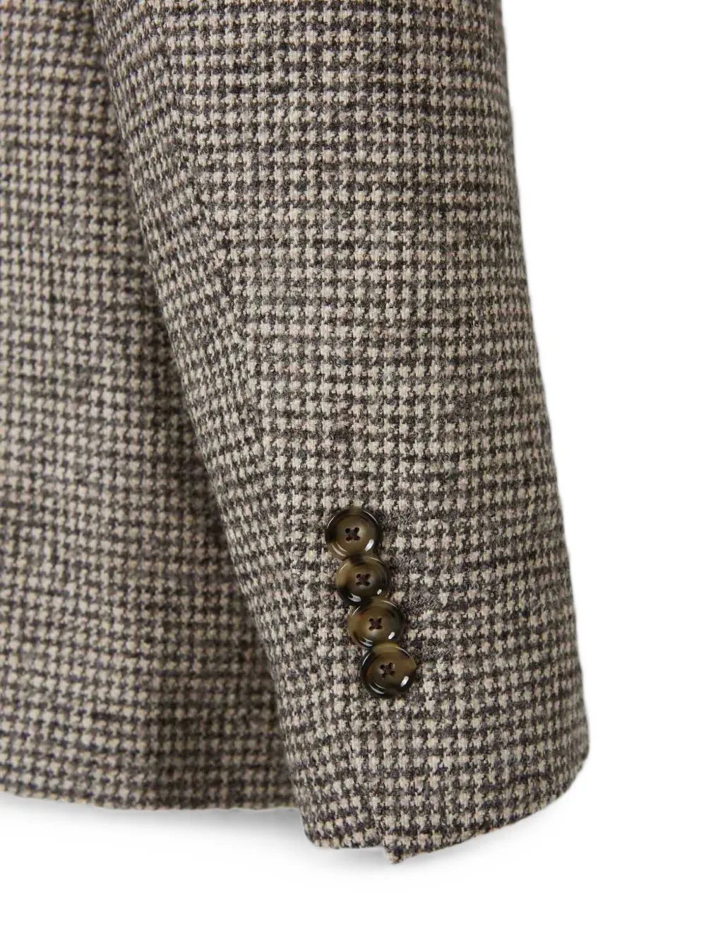 Lardini Blazer met pied-de-poule print Beige