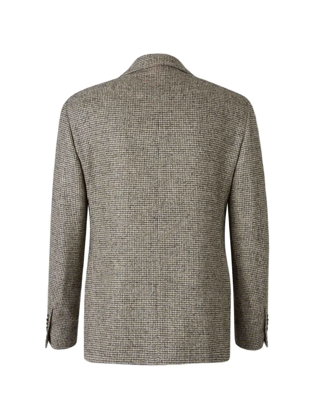 Lardini Blazer met pied-de-poule print Beige