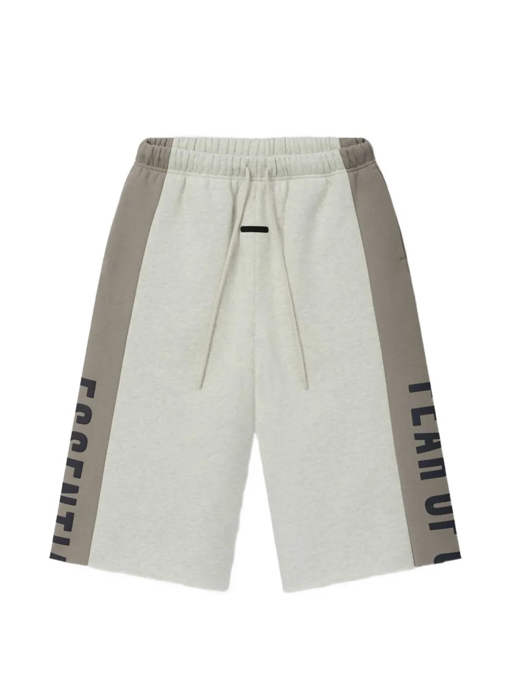 FEAR OF GOD ESSENTIALS panelled raw cut-off sweatpants - Toni neutri